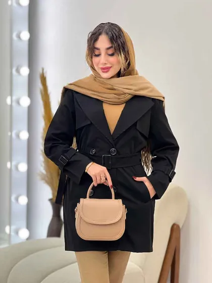 بارانی چهار دکمه آستین بند دار