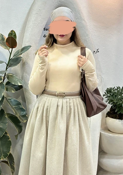 بلوز یقه گرد بلکا