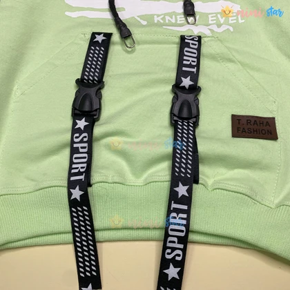 ست هودی و شلوار دخترانه مدل RAP (لشی)