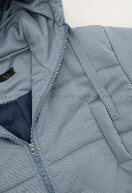 کاپشن کوتاه کتان کج راه کد1004769