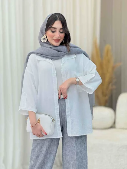 مانتو تک جیب آستین پاگن آندیا