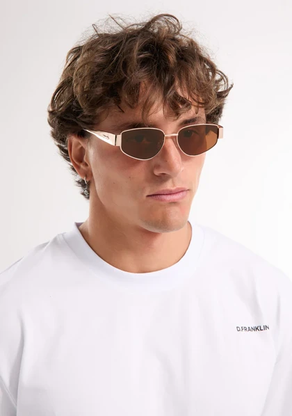 عینک آفتابی دی فرانکلین مدل D.franklin Cuprum Pilot Rose Gold / Brown