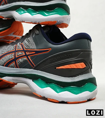 کتانی بزرگ پا طوسی نارنجی ASICS GEL-KAYANO 27