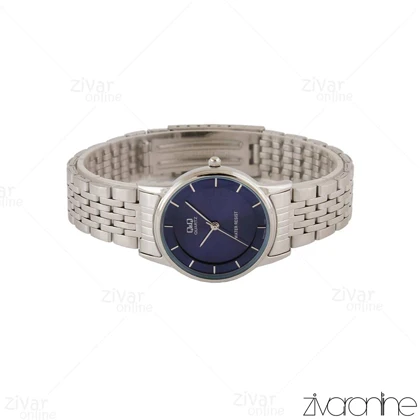 ساعت کیو اند کیو زنانه استیل صفحه سرمه ای 105350