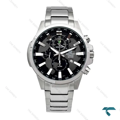 ساعت کاسیو جهان نما ادیفایس EFR303 مردانه سیلور مشکی Casio-5925-G