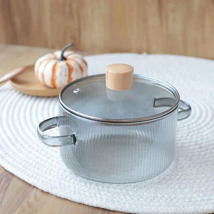 قابلمه پیرکس 1/7 لیتری شیار دار