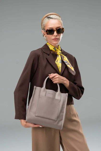 کیف دستی زنانه چرم مصنوعی دسته دار دیوید جونز DAVIDJONES