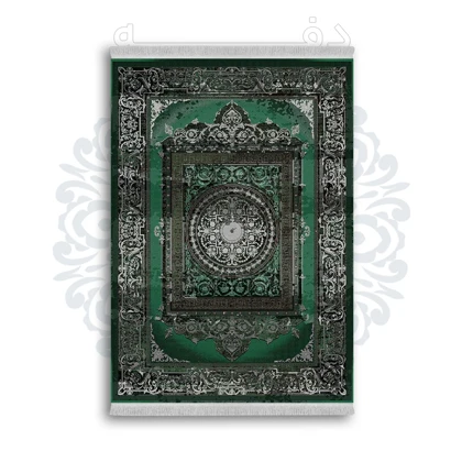 فرشینه از جنس پارچه هازان مخمل ترک طرح سنتی و مدرن برند دفه کد DAMG194