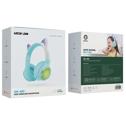 هدفون بلوتوثی کودکانه گرین لاین Green Lion مدل GL-400 فانتزی