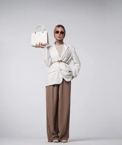 کیف دستی زنانه چرم مصنوعی دیوید جونز DAVIDJONES