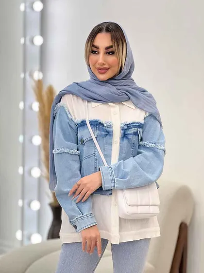 شومیز جین ترکیبی