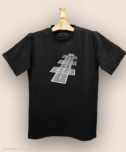 تیشرت مردانه و زنانه نوستالژی طرح بازی لی لی