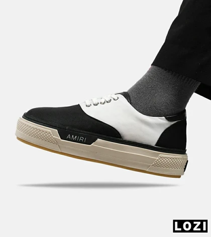 کفش اسنیکرزمشکی سفید Amiri Simple