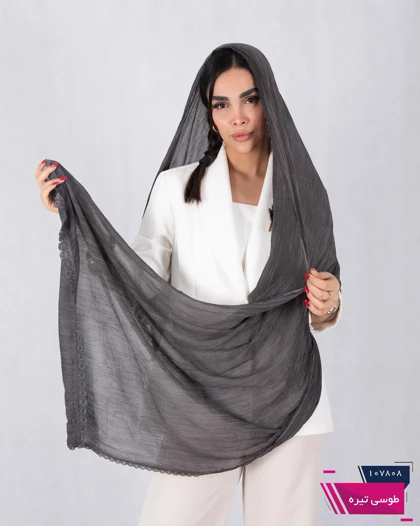 شال پلیسه لبه گیپور