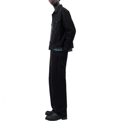 شلوار جین مردانه بگ استایل مشکی pull & bear کد 317 سایز 30