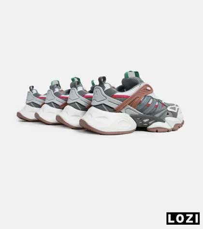 کفش کتانی مردانه و زنانه طوسی سفید گلبهی ADIDAS performance x9000l4