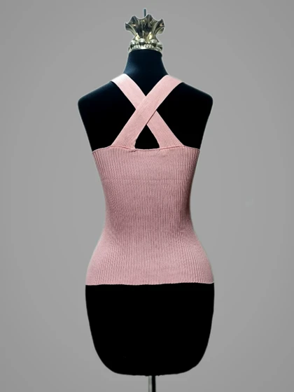 تاپ کبریتی پشت ضربدری بند پهن زنانه کد1570