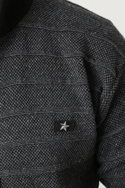 ژاکت کش باف پشمی سایز بزرگ مردانه kmkkombin kmkkombin