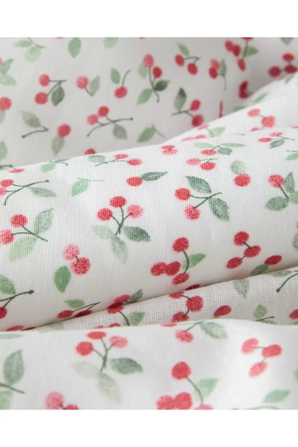 سرویس روتختی دو نفره English Home مدل Cherry Pop پنبه و پلی‌استر - قرمز