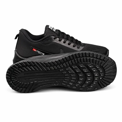 کفش کتانی بزرگ پا نایکی رانینگ زیره تزریق مشکی تمام Nike