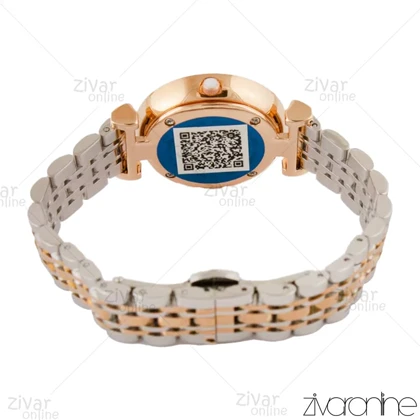 ساعت امپریو آرمانی زنانه صفحه رزگلد ایندکس نگین‌دار 104397