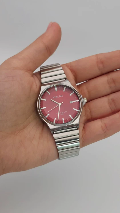 ساعت مچی مردانه والار Walar بند کرکره ای با قفل ریلی