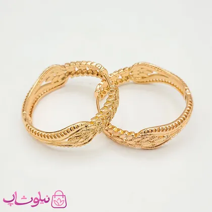 گوشواره حلقه‌ای پهن و بزرگ زنانه ژوپینگ