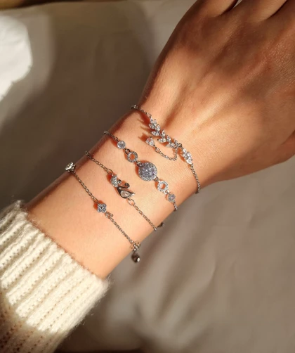 دستبند ظریف جواهری CM