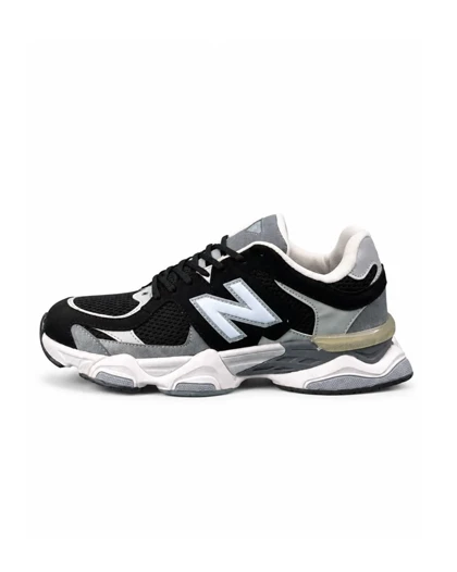 کفش کتانی بزرگ پا مدل نیوبالانس 9060 مشکی طوسی سفید New Balance 9060