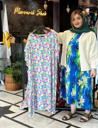 پیراهن پلاس سایز گلناز کد : 513