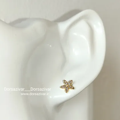 گوشواره نگین اتمی دوکاره