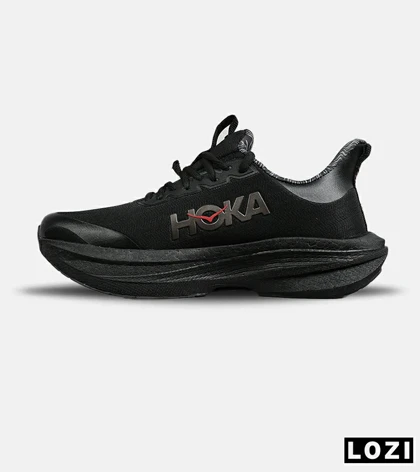 کفش کتانی مردانه و زنانه مشکی HOKA مدل 7729