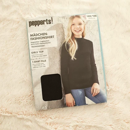 تیشرت آستین بلند دخترانه پیپرتس کد Z-YT78