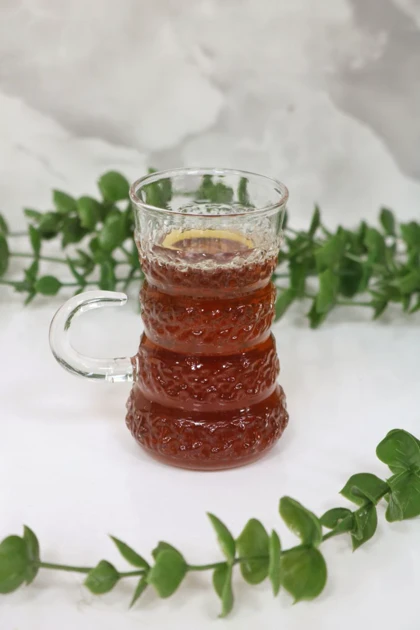 استکان چای خوری پیرکس کمر باریک / 63pa