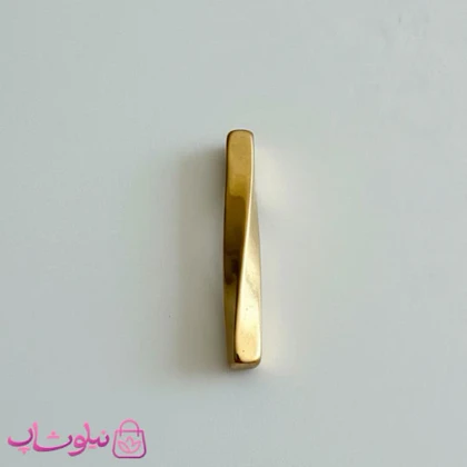 گردنبند مردانه مدل مکعب عشق مارپیچ طلایی استیل کد 120