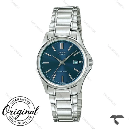 ساعت زنانه کاسیو LTP-1183A-2A سیلور صفحه سرمه ای Casio-10272-L