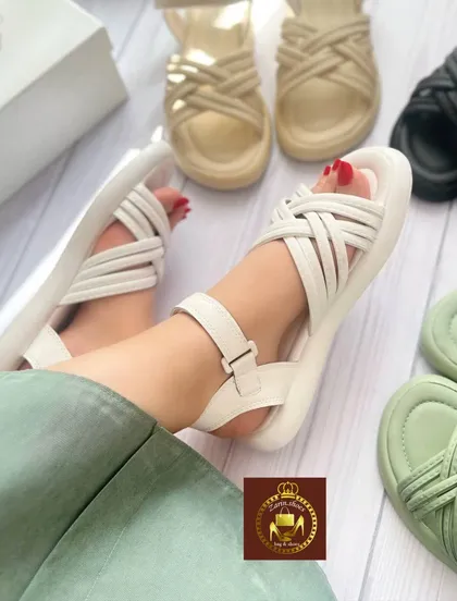 صندل طبی زنانه دور مچی رکابدار گیسو در 4 رنگ