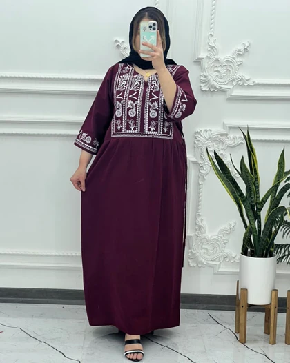 پیراهن ساحلی لینن طرح الهه 1398