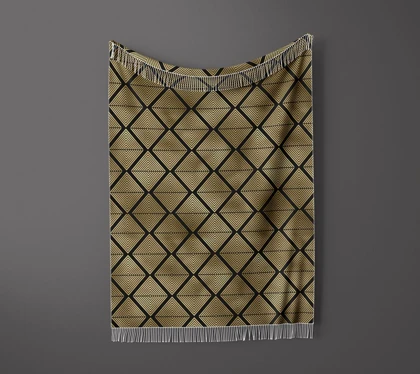 شال مبل ریش دار sofa shawl 235