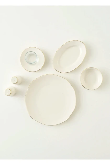 سرویس صبحانه‌خوری 6 نفره Bella Maison مدل Opal Porselen - طلایی