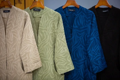 مانتو ژاکارد جیب هلال