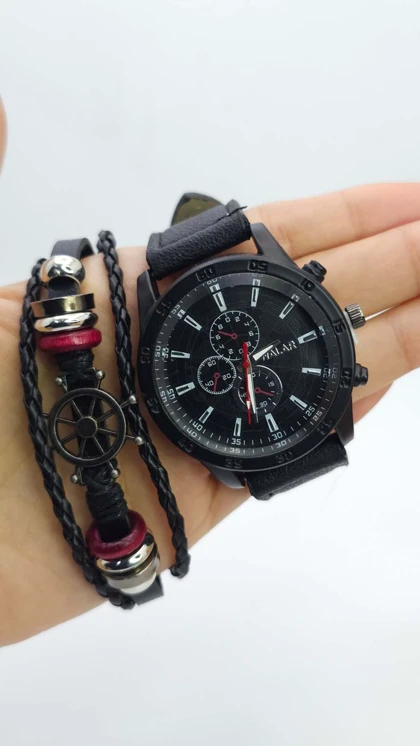 ست ساعت مچی و دستبند والار Walar با موتور کوارتز