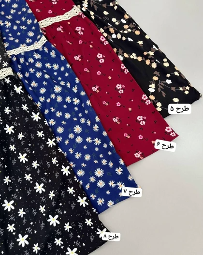 پیراهن چین‌دار نوار دوزی کد 4701