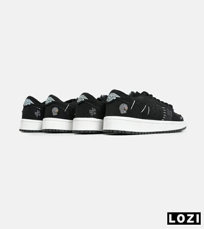 کفش کتانی مردانه و زنانه مشکی نایک NIKE jordan vodoo