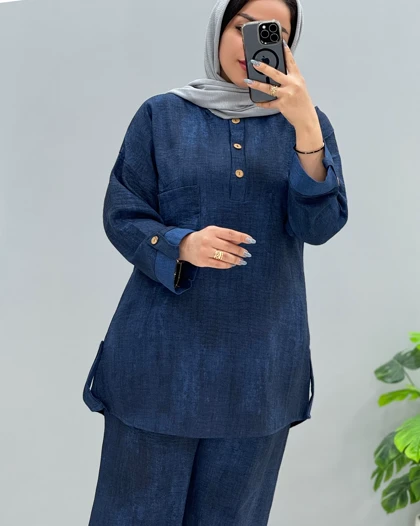 تونیک و شلوار طرح‌دار شانتون