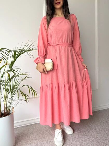 پیراهن حریر آستردار دنیز