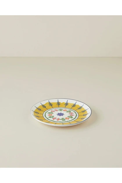 بشقاب کیک English Home مدل Talavera Glow - سفید