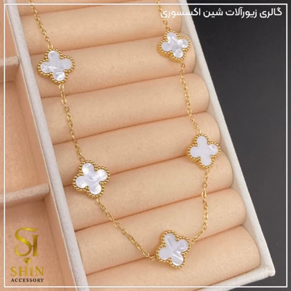 گردنبند زنانه ونکلیف کد gzv03
