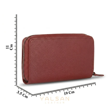 کیف پول زنانه چرم یلسان مدل غزال کد 051-BF