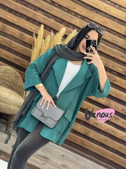 مانتو یقه انگلیسی دلتا